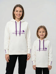 2 هوديز ميلتون قطن مطرز للأم والبنت