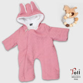 A cozy baby winter jumpsuit