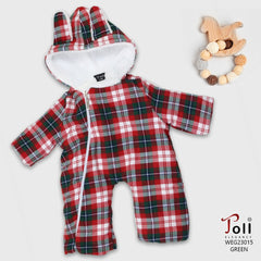 A cozy baby winter jumpsuit