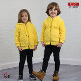 A cozy kids’ faux-fur hoodie jacket