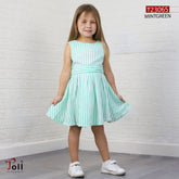 Girls' striped dress