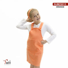 A girls’ pinafore dress