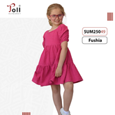 Girls Tiered Cotton Dress