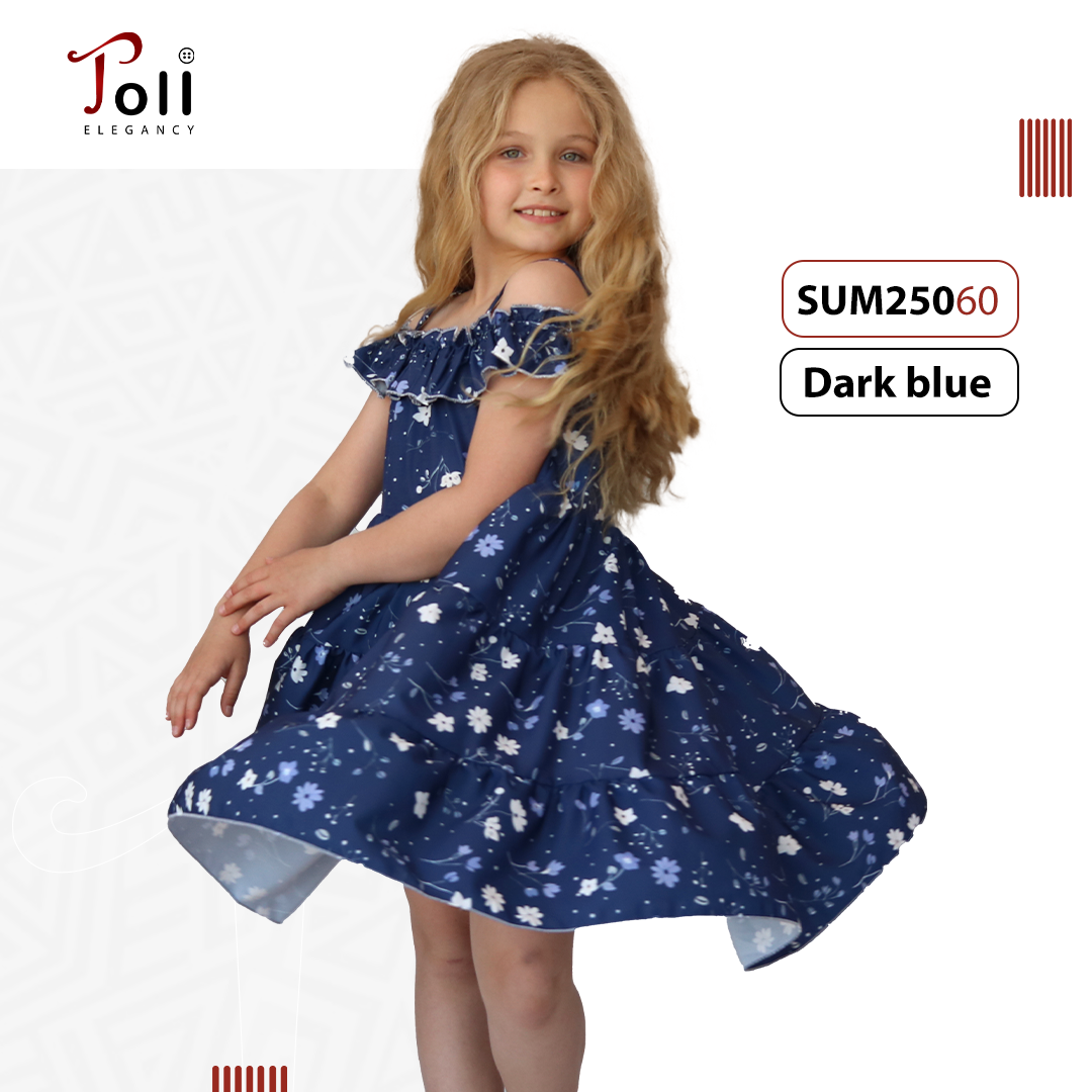 Cotton Printed Dress For Girls – 1 Piece