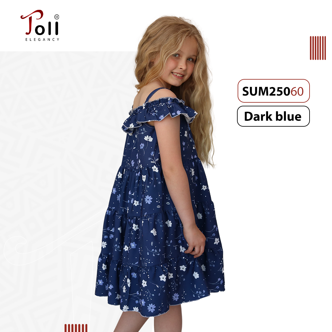Cotton Printed Dress For Girls – 1 Piece