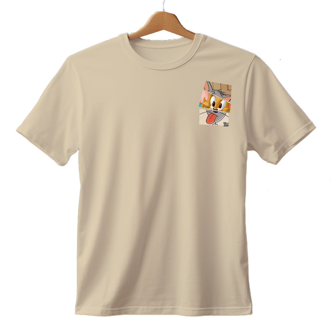 PRINTED COTTON TSHIRT FOR BOYS - YALLOW PRINT GROOT