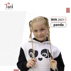 long sleeve printed cotton hoodie