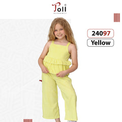 Girls’ Striped Suit with Layered