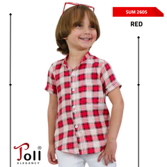 Modern kids’ plaid shirt