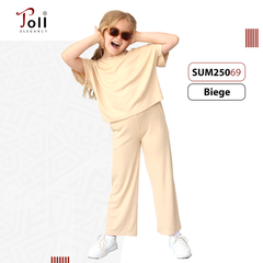 Girls’ Casual Ribbed Set