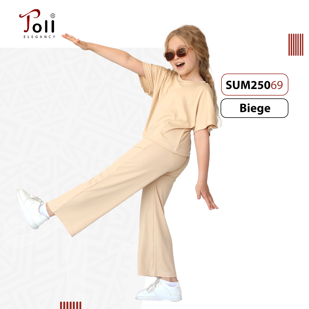 Girls’ Casual Ribbed Set