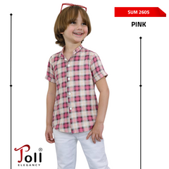 Modern kids’ plaid shirt
