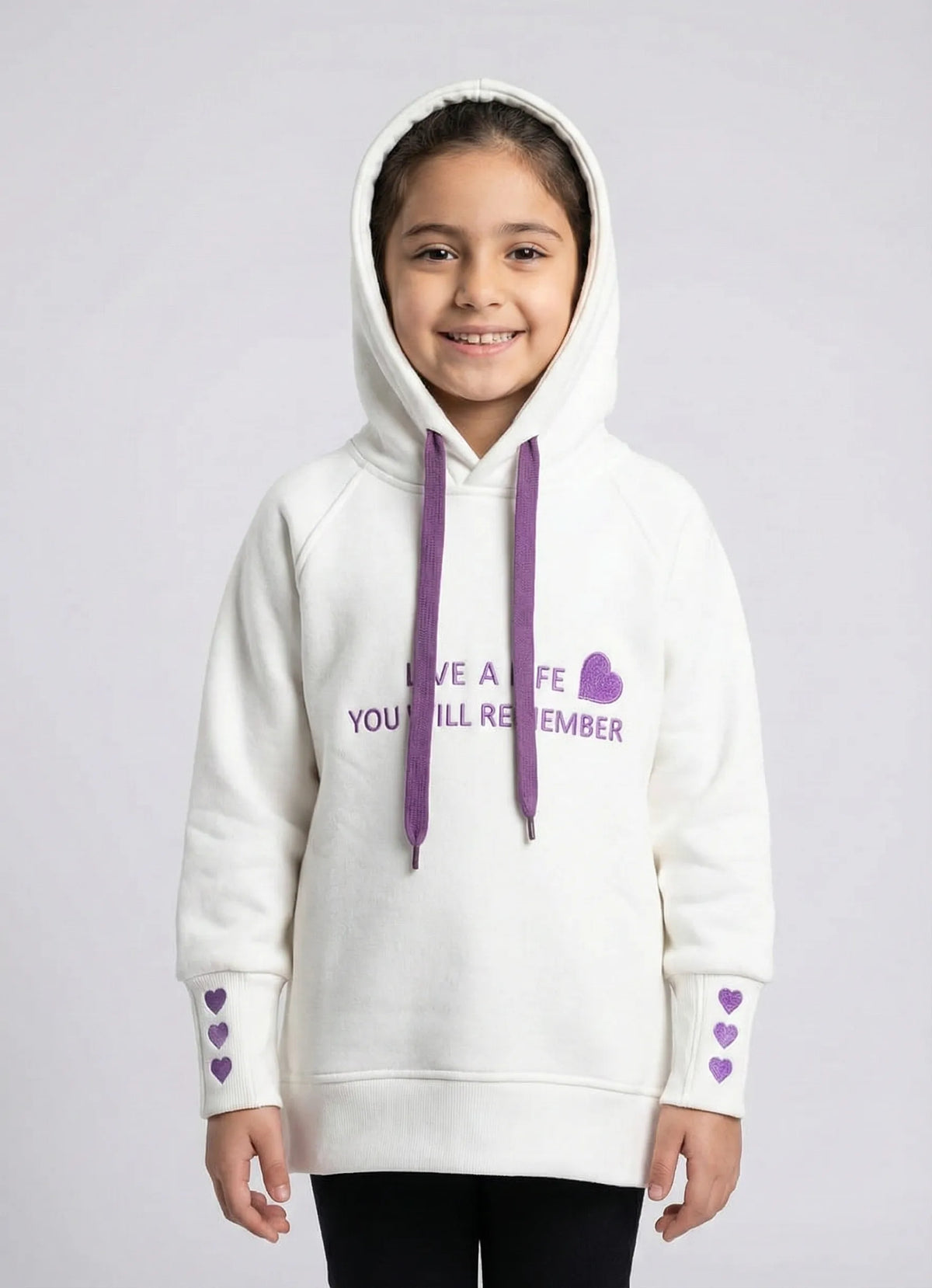 هودي ميلتون مطرز للبنات