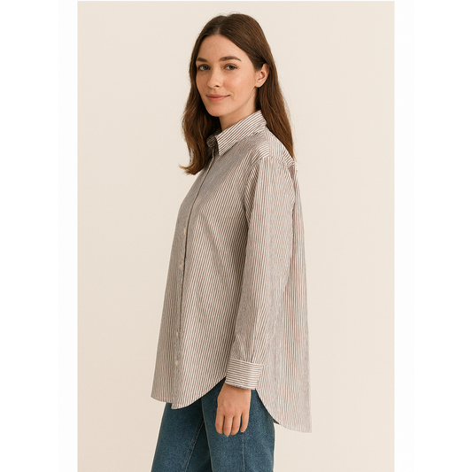 Oversized Cotton Shirt for Women – One Size