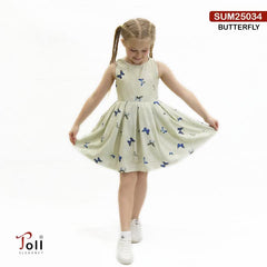 Girls' printed dress