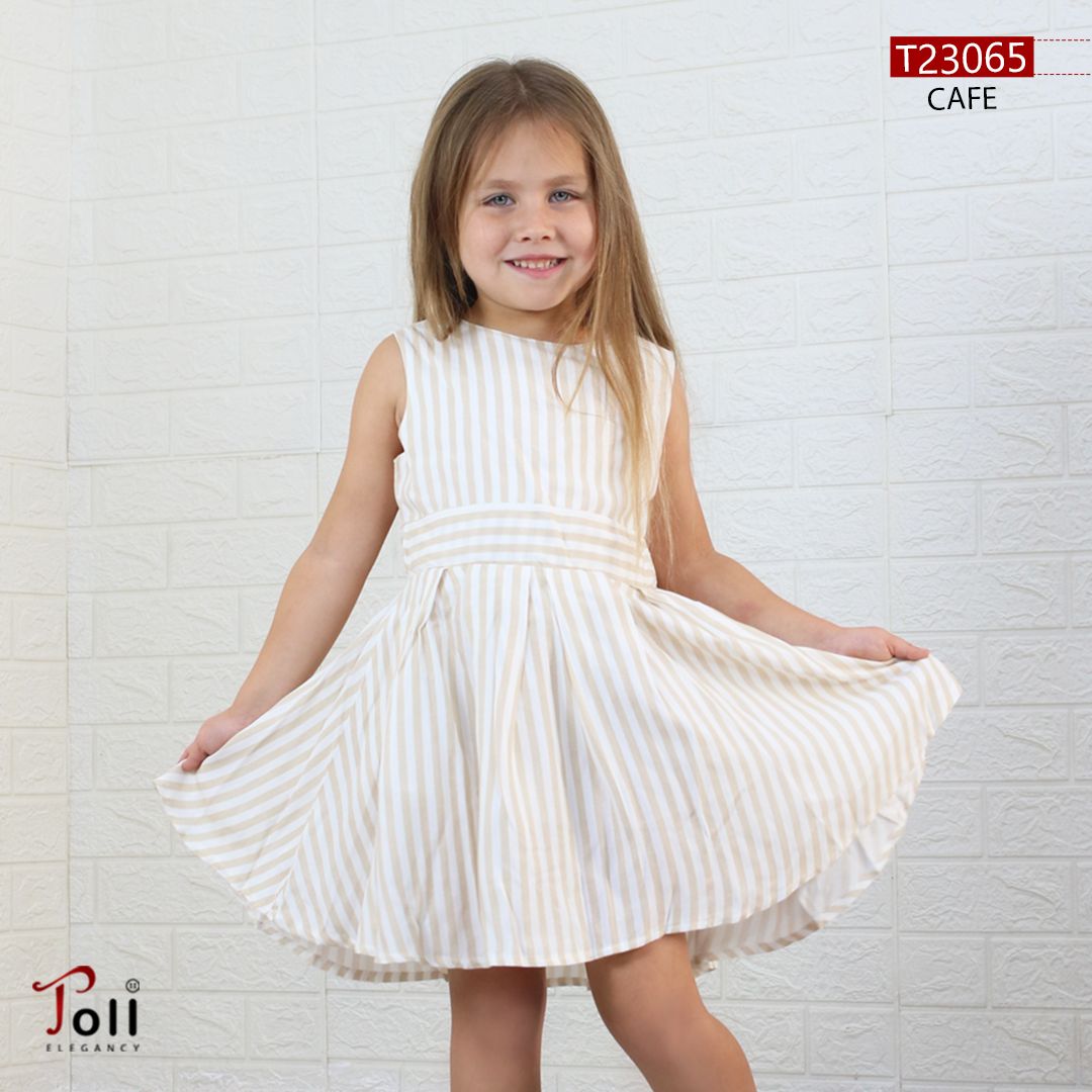 Girls' striped dress