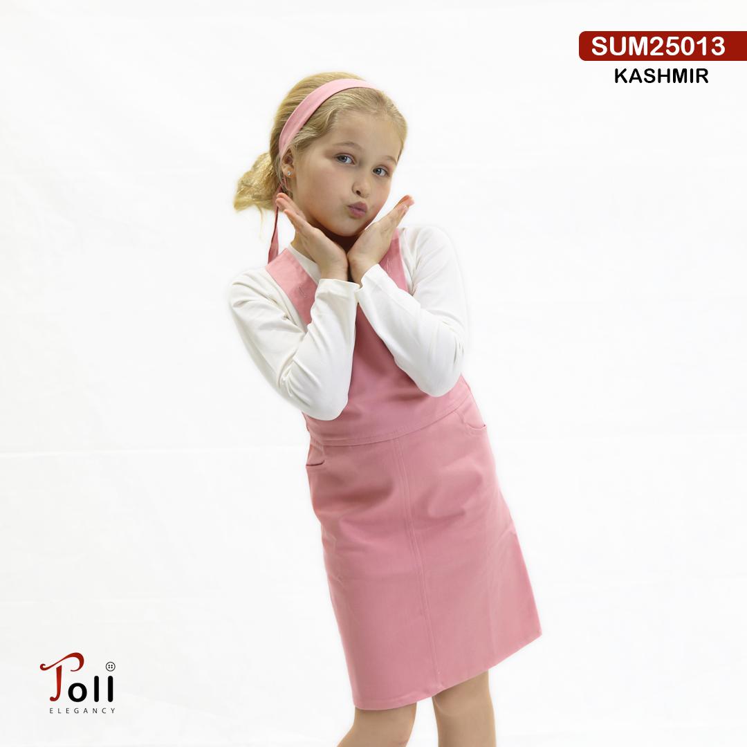 A girls’ pinafore dress
