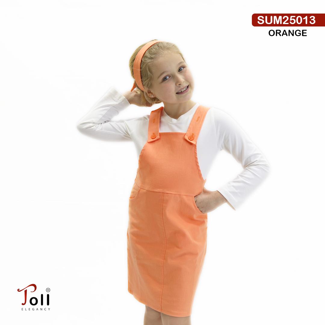 A girls’ pinafore dress