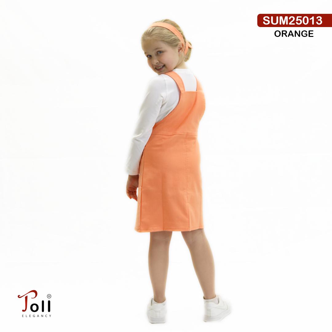 A girls’ pinafore dress