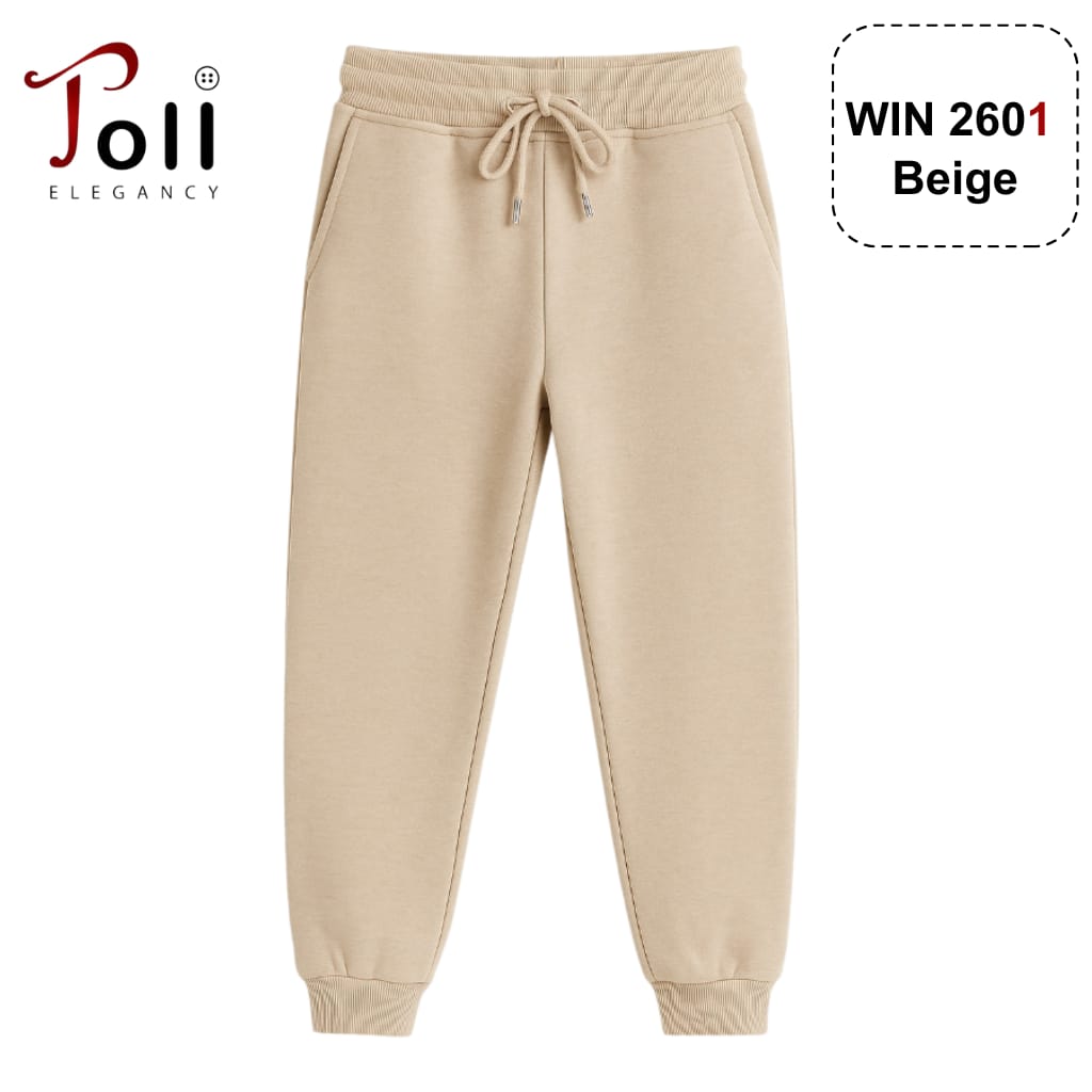 بنطلون رياضي من القطن والصوف سهل الارتداء للأطفال 