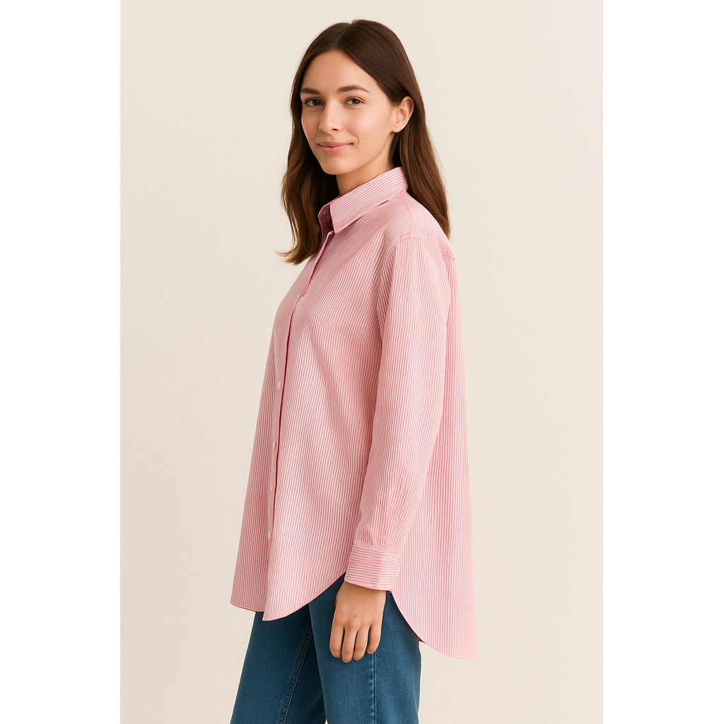 Oversized Cotton Shirt for Women – One Size