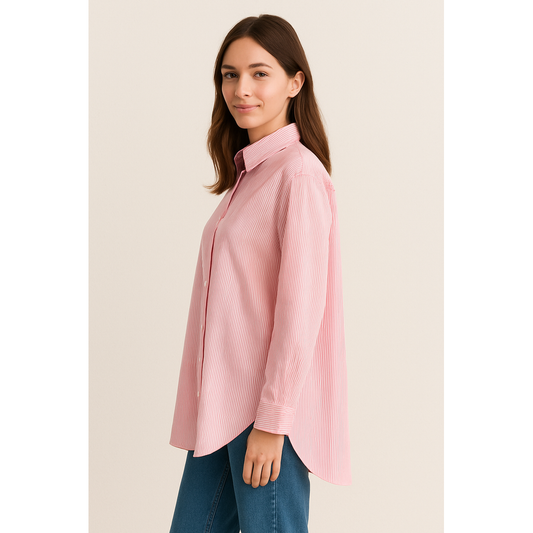 Oversized Cotton Shirt for Women – One Size