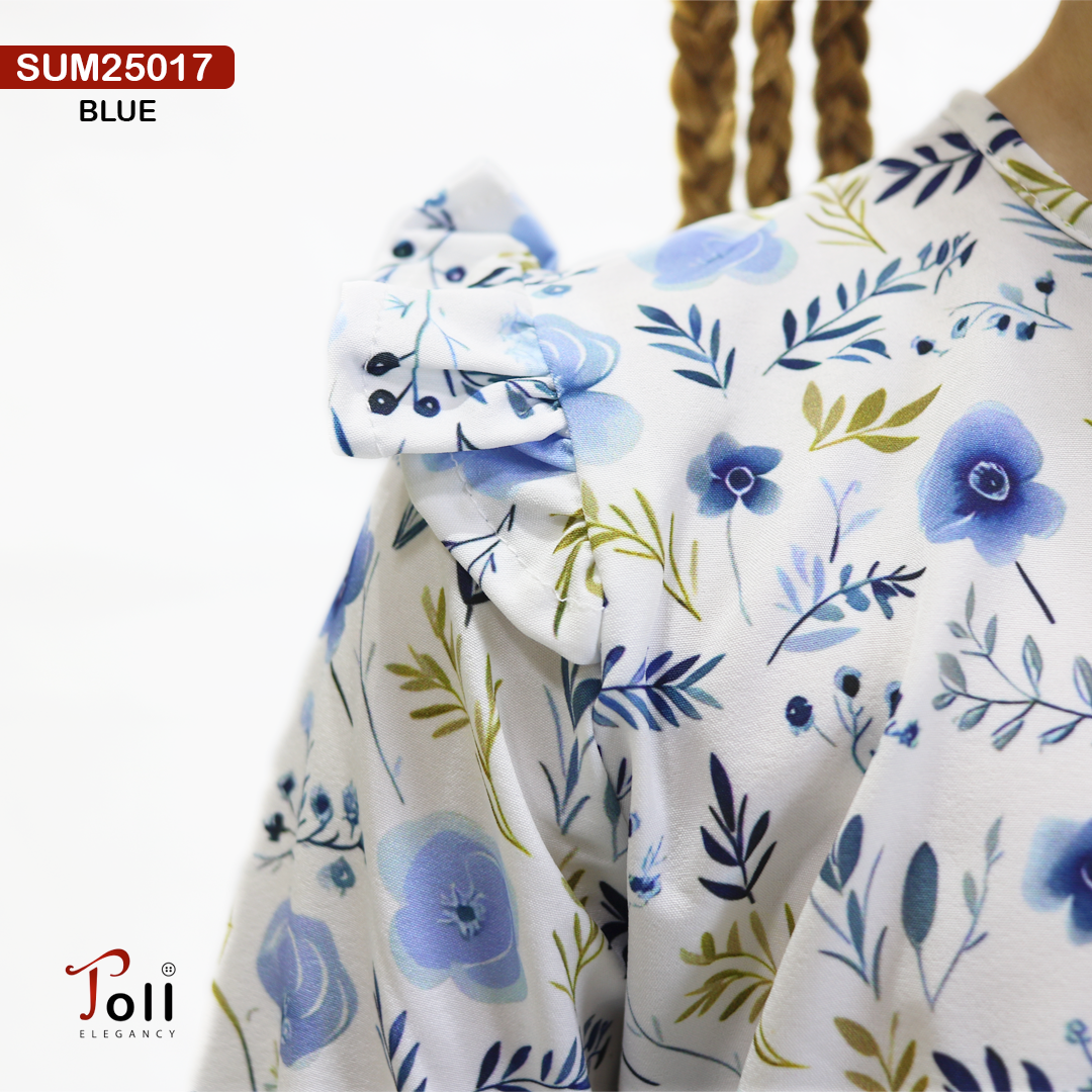 Girls Long Sleeve Printed Cotton Blouse – Soft Fabric