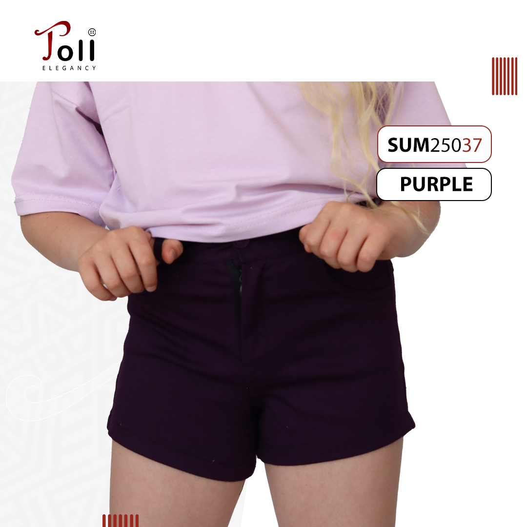 Girls' Gabardine Summer Hot Shorts
