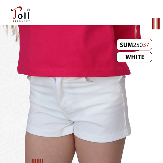 Girls' Gabardine Summer Hot Shorts