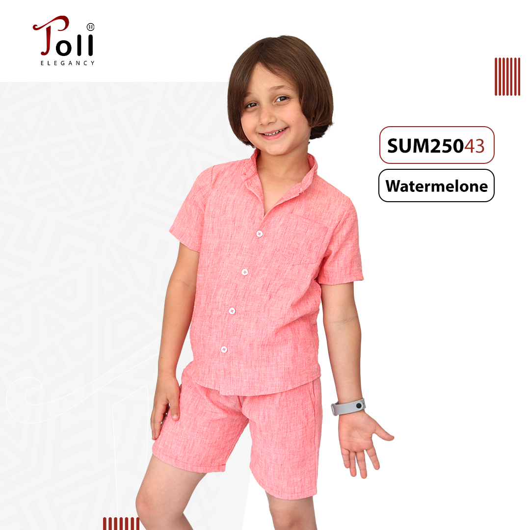 Linen Boys’ Suit – 2 pieces – Shirt & Short