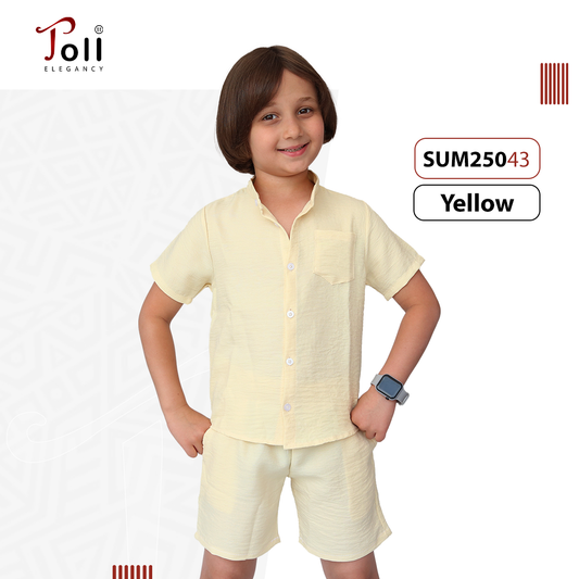 Linen Boys’ Suit – 2 pieces – Shirt & Short