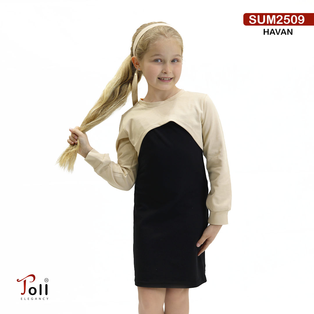 Lycra Dress & Bolivar Cardigan Set