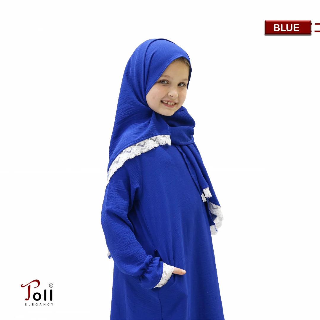 إسدال صلاة بناتي قطن - ناعم ومريح للبشرة