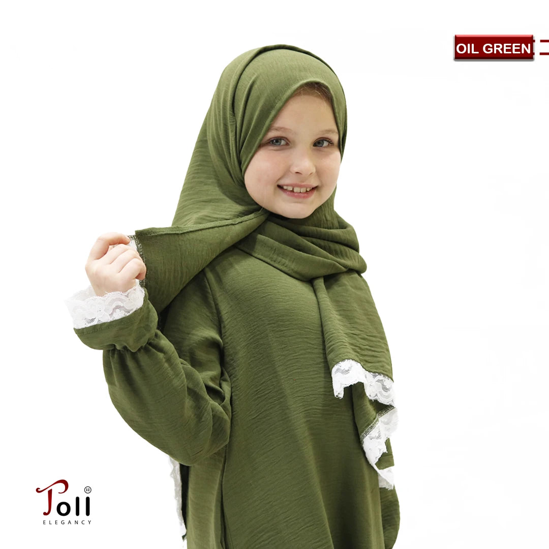 إسدال صلاة بناتي قطن - ناعم ومريح للبشرة