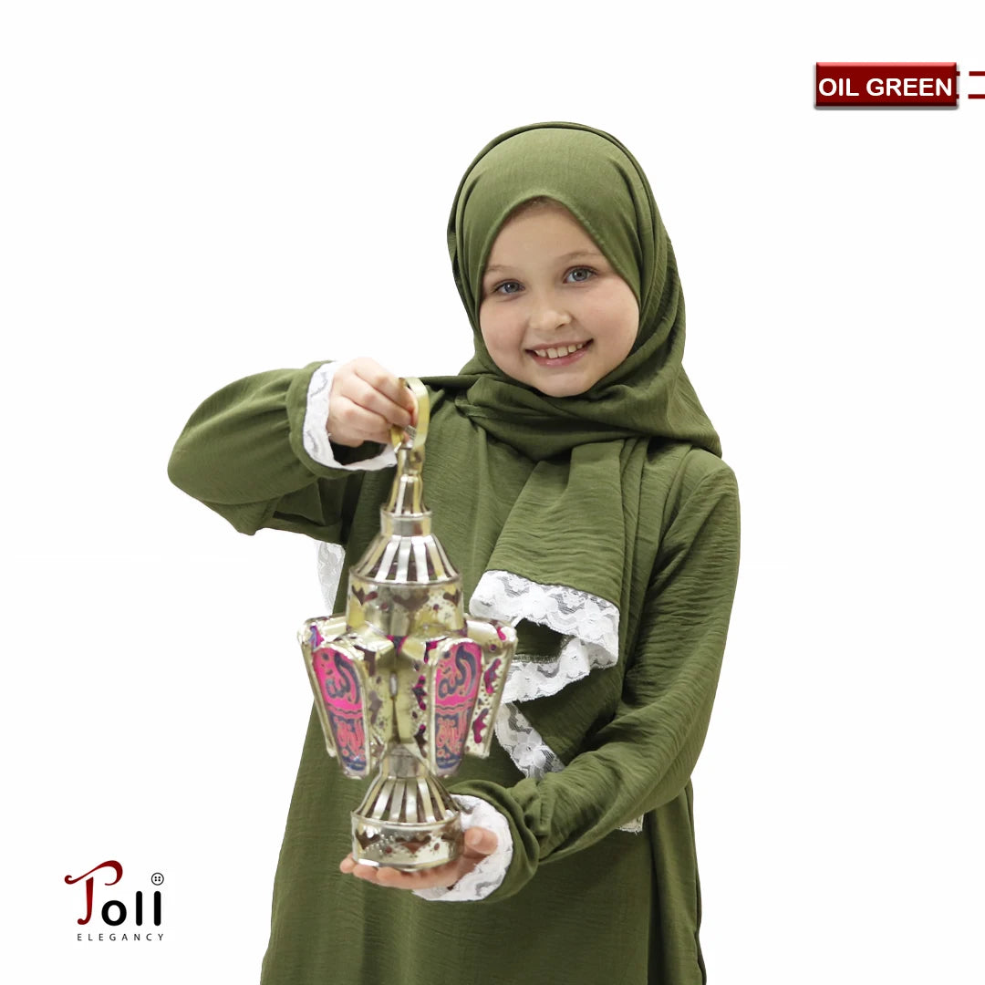 إسدال صلاة بناتي قطن - ناعم ومريح للبشرة