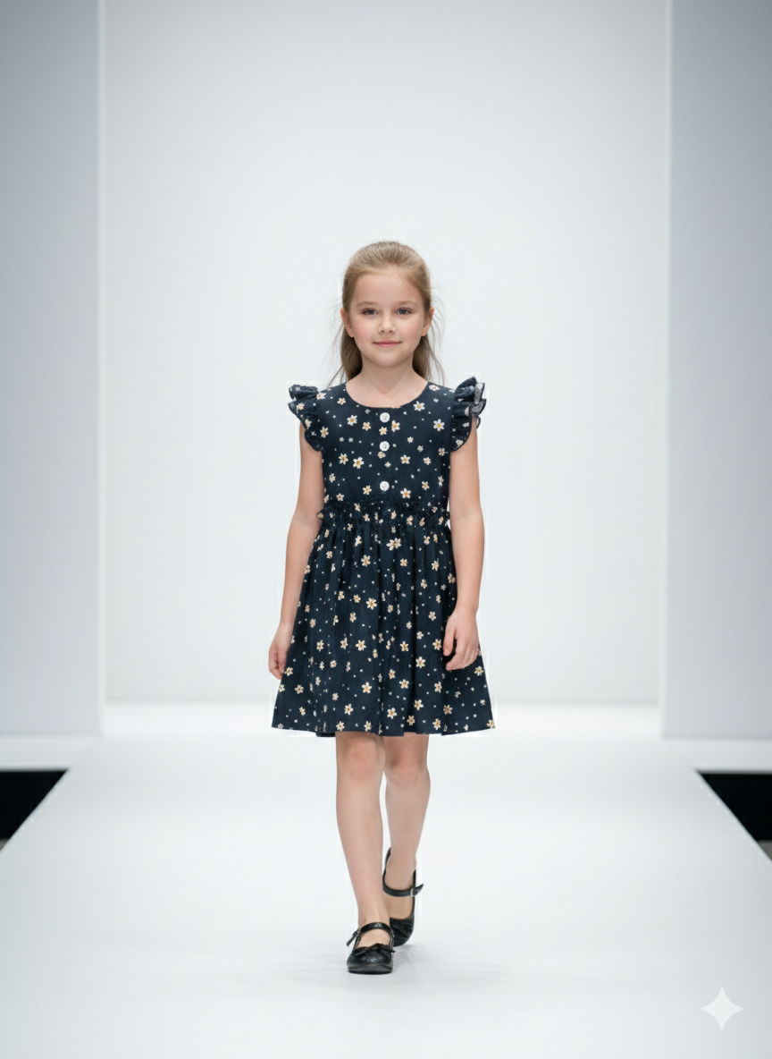 A printed dress