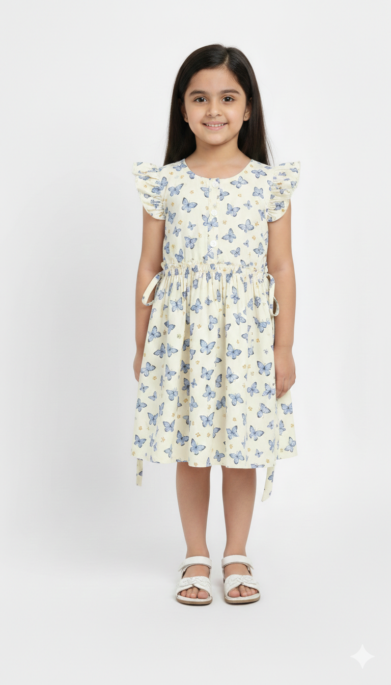 A printed dress